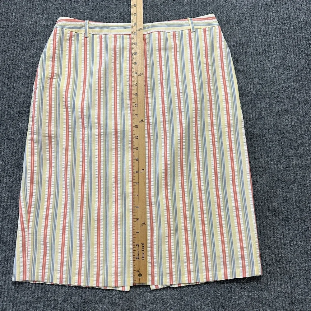 Brooks Brothers Womens Skirt Size 10 Multicolor Striped Office‎ Workwear